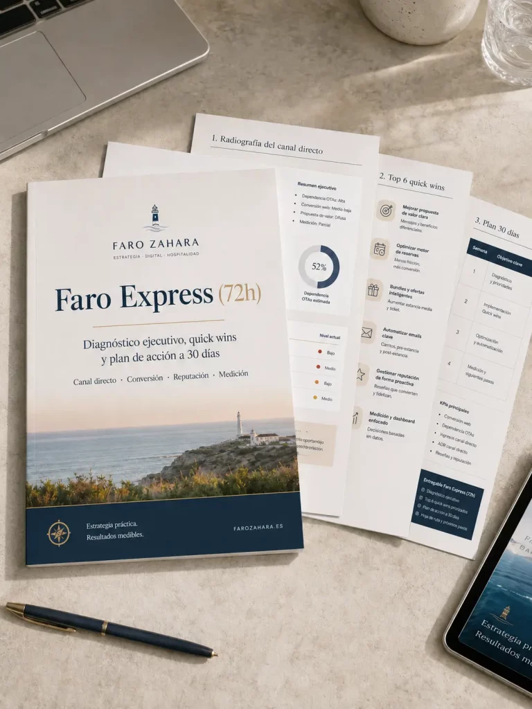 Entregable Faro Express 72h para diagnosticar el canal directo de un alojamiento independiente
